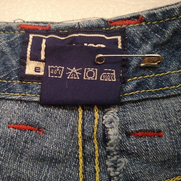 Bum Equipment Ladies Size 8 Denim Medium Wash Straight Fit Jean Shorts - Picture 4 of 13